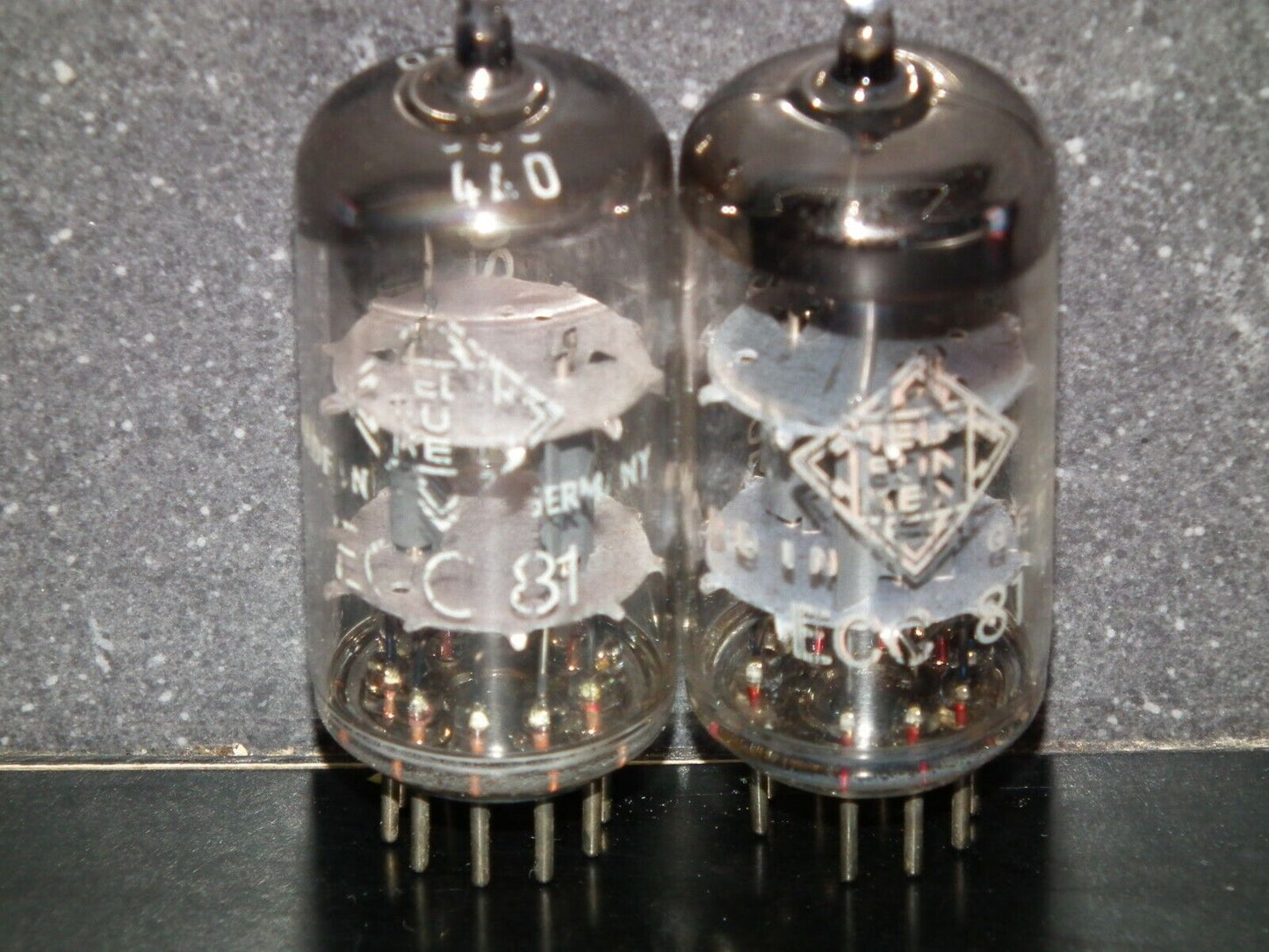 ECC81 Telefunken 12AT7 Matched pair Used Tested 95% 100%, Berlin, Diamond bottom
