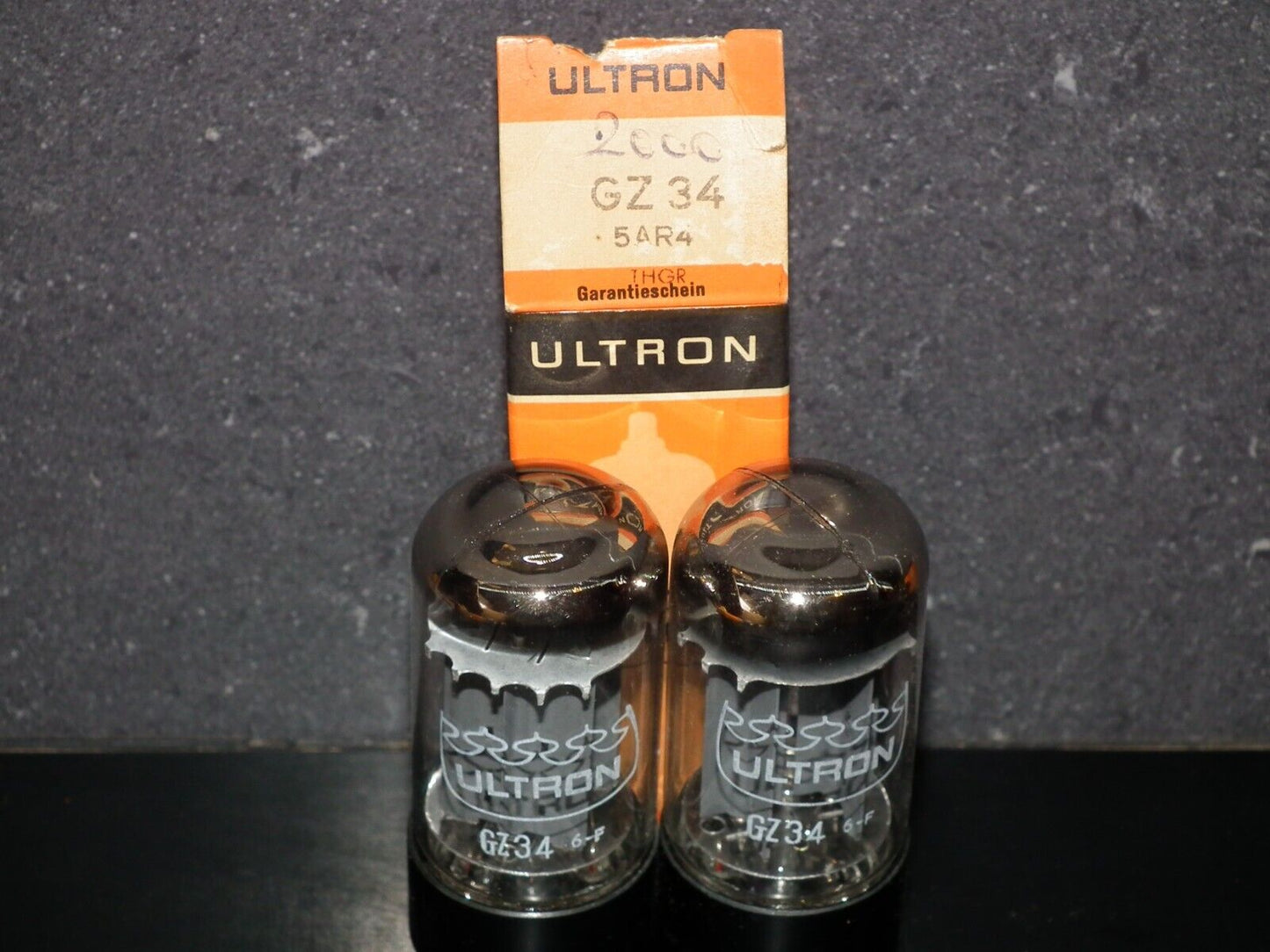 One (1 pcs) GZ34 Ultron 5AR4 NOS NIB Tested 100% Made by Tungsram, Austria