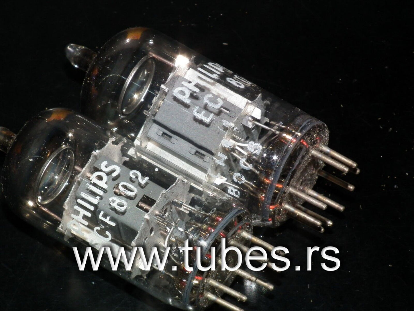 ECF802 Mullard Blackburn rebranded Philips Platinum Matched Pair NOS NIB 6JW8