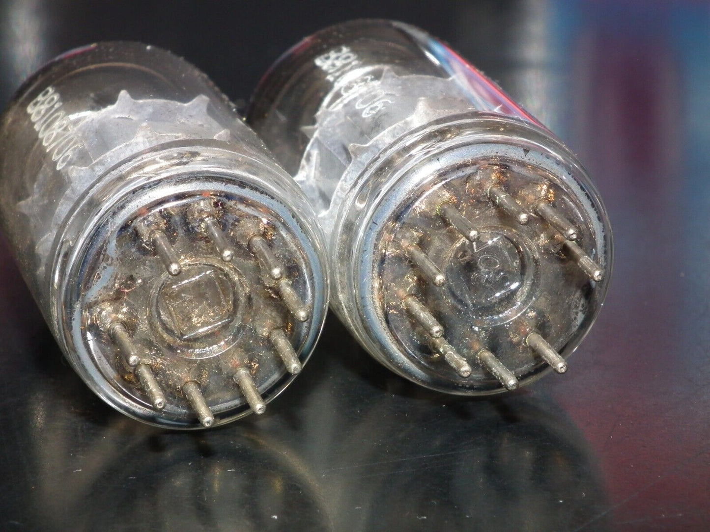 ECC88 Telefunken 6DJ8 Matched Pair Used Tested 90%, Diamond bottoms Berlin codes
