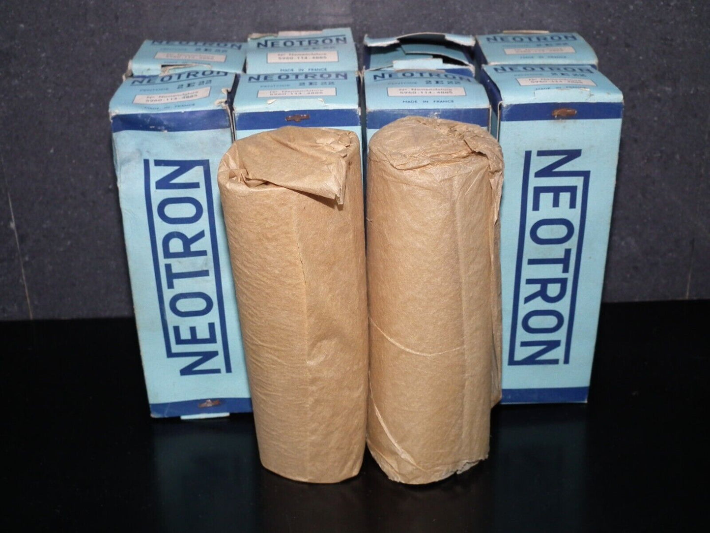 Platinum Matched Pair 2E22 Neotron NOS NIB Made in France Directly Heated Pentod