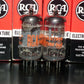 5965 RCA E180CC 7062 NOS NIB Platinum matched pair, early 60s made in USA