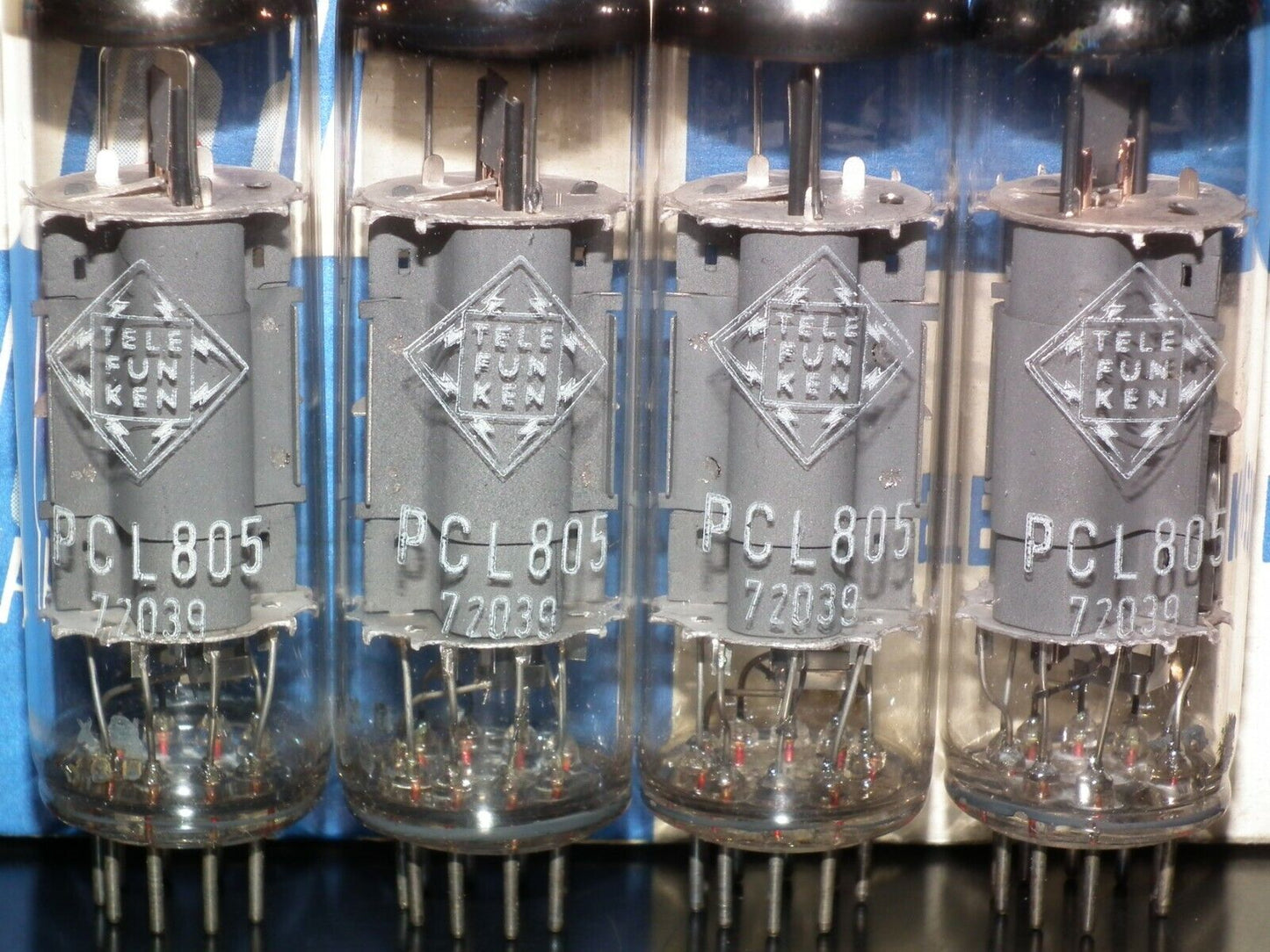 Platinum Matched Quad (4 tubes) PCL805 Telefunken Triode Pentode NOS NIB