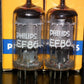 Platinum matched pair EF86 Philips 6267 NOS Mesh Plate Mazda Brussels 1967