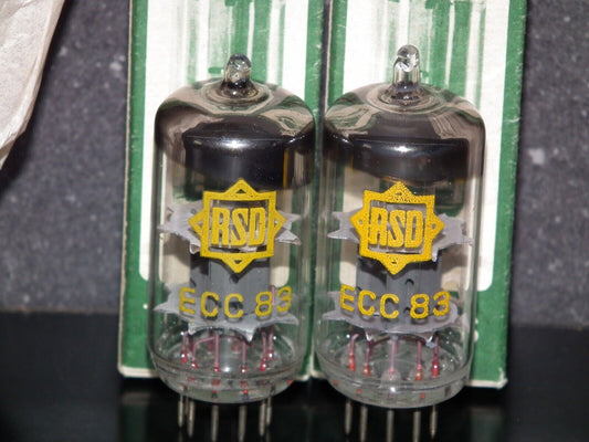 ECC83 Hoges 12AX7 Platinum matched pair NOS NIB