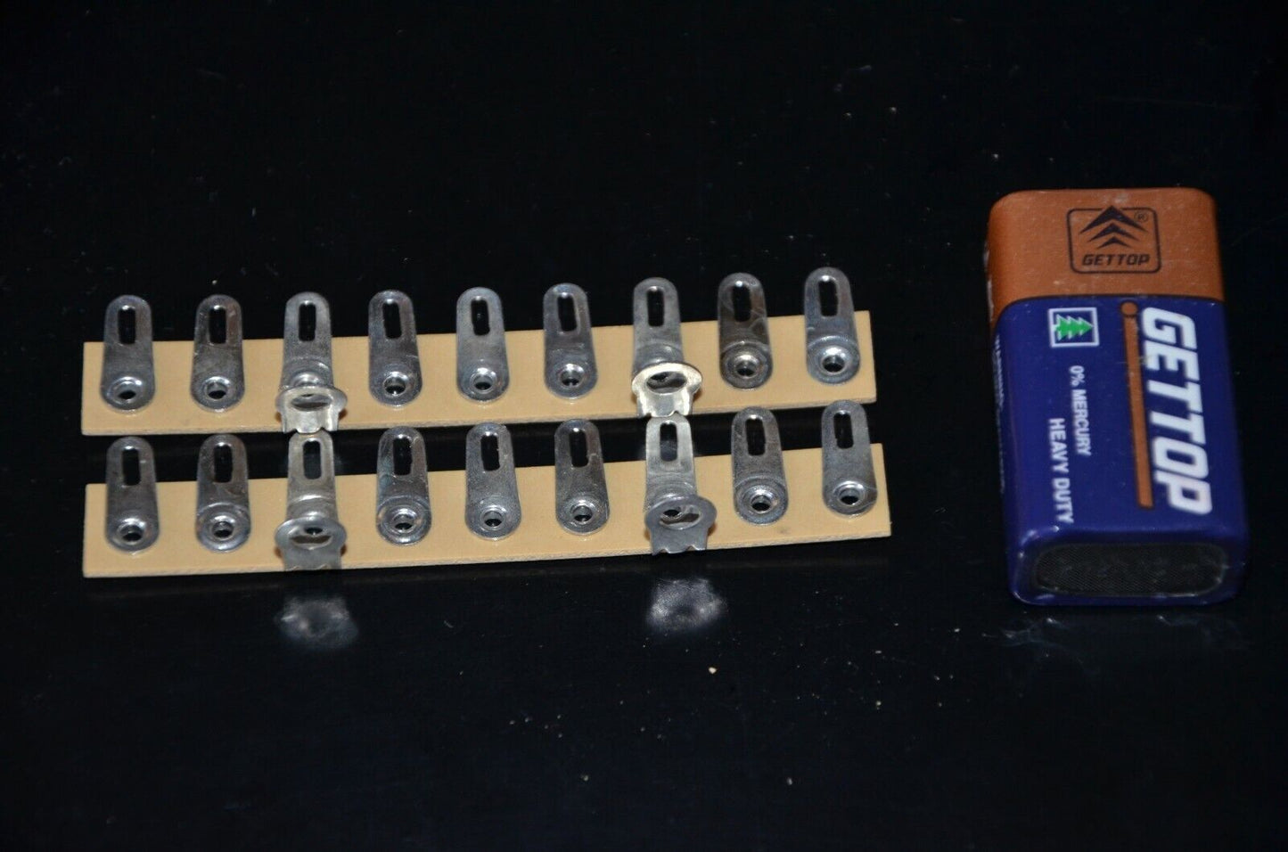 Soldering terminal connection bridge (2 pcs) Tube Audio NOS 70s  West Germany