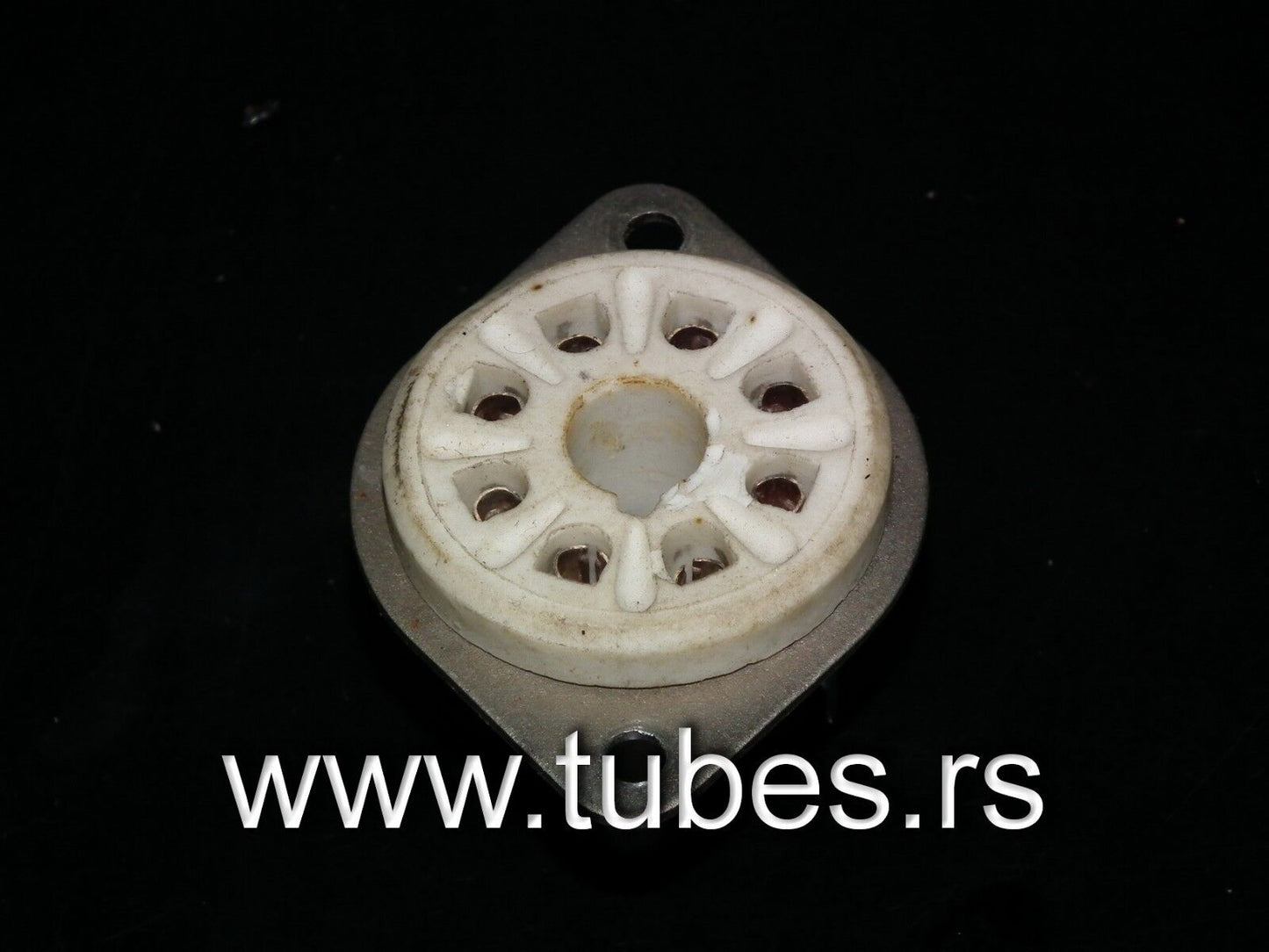 One VINTAGE K8A Octal Vacuum Tube Ceramic Socket Hi Quality EL34 GZ34 6SN7
