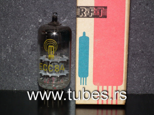 ECC84 RFT Germany NOS ring getter, Germany 60s
