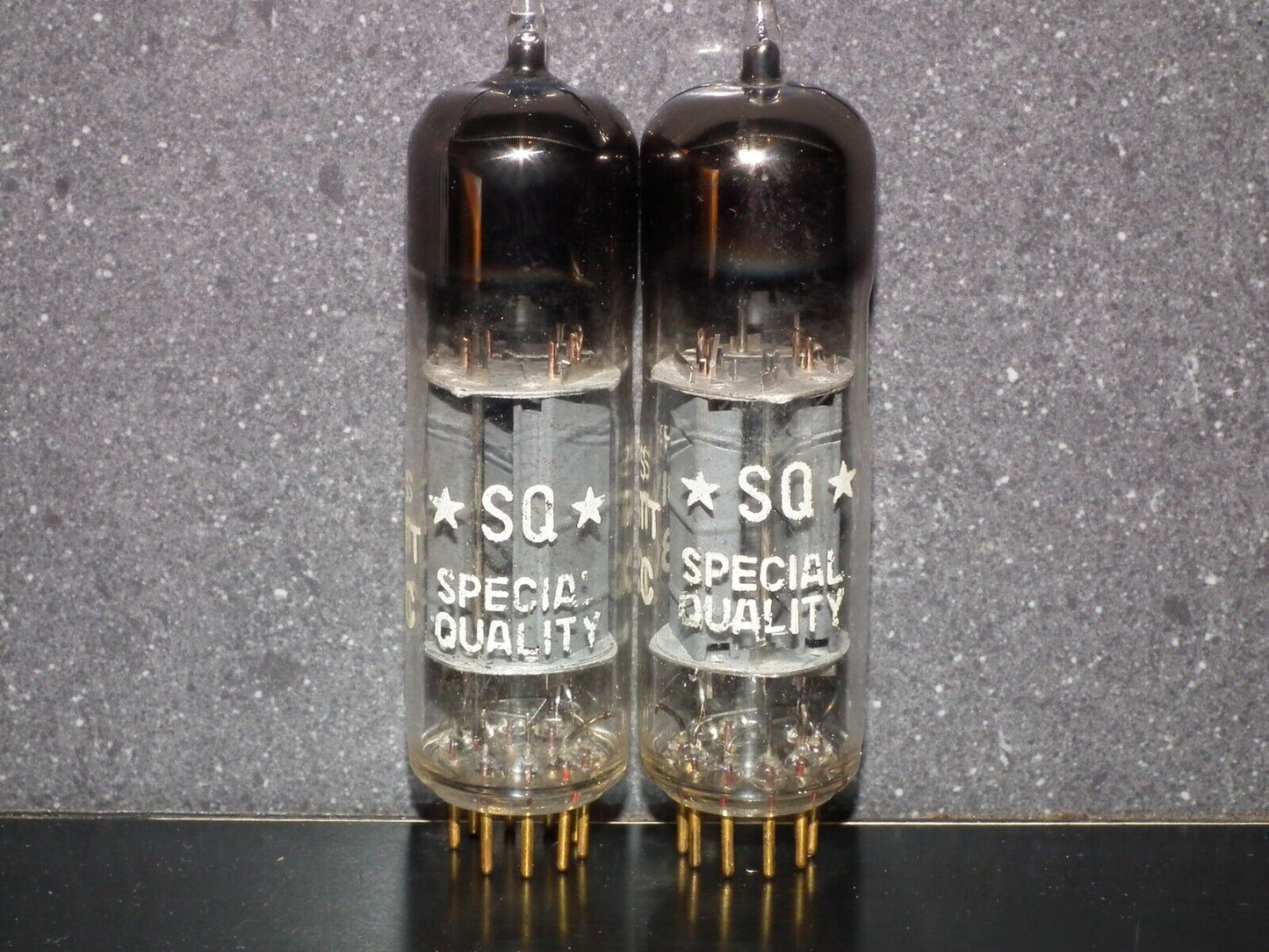 Philips E80CC 6085 Matched pair (Rare FOIL D Getter, PINCHED WAIST!) Tested NOS