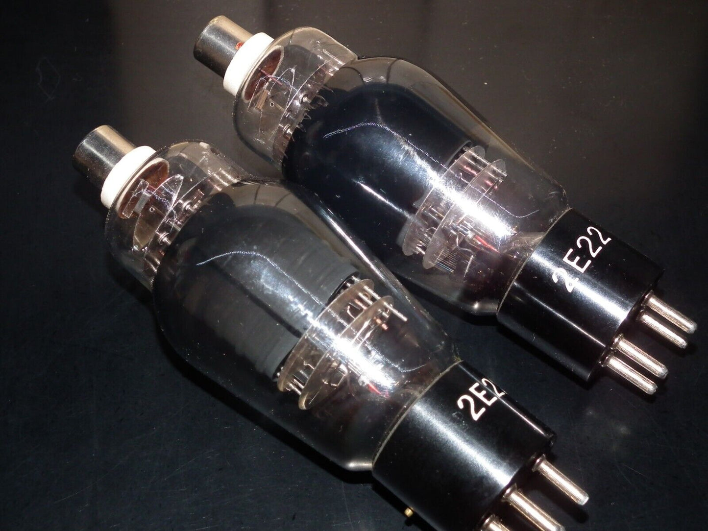 Platinum Matched Pair 2E22 KEN-RAD NOS NIB Made in USA Black Coated DHT Pentode