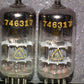 ECC84 RFT NOS Platinum matched pair, old type early 70s East Germany