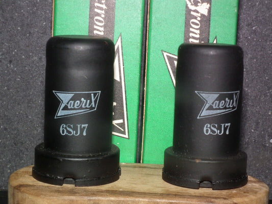 6SJ7 Zaerix Platinum Matched Pair NOS NIB