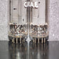 Platinum matched pair EL86 6CW5 Mullard Blackburn NOS OLD TYPE D GETTER, 1962