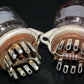 Two NIXIE tubes with original vintage NIXIE sockets