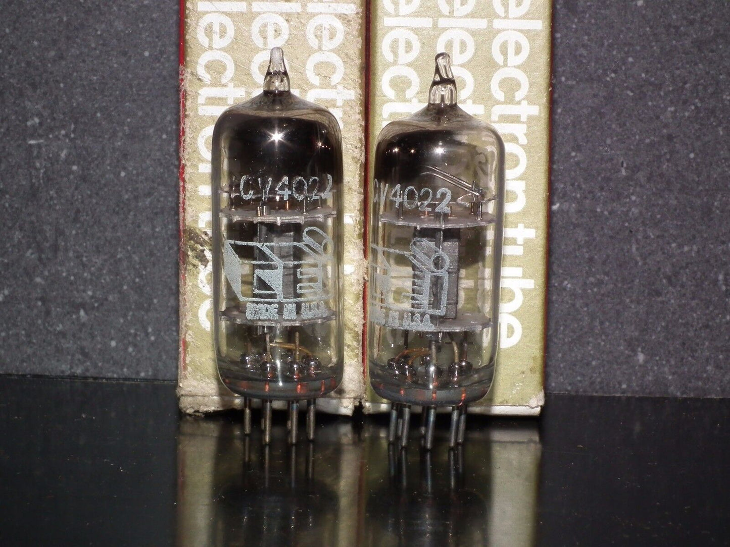 CV4022 CEI EC90 6135 NOS NIB tube audio triode triple mica, square getter, USA