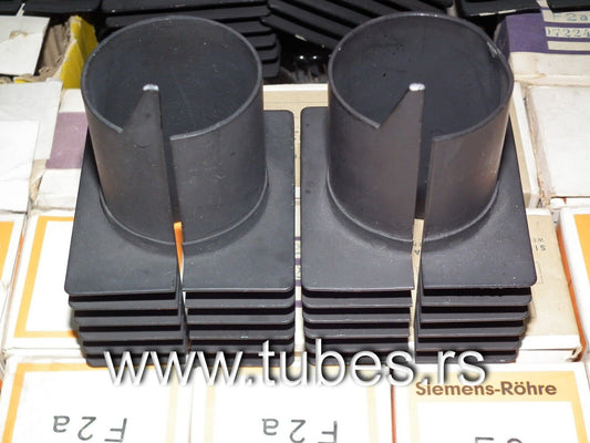 Two vintage original Siemens F2a F2a11 Cooling Wings Hi End tube Klangfilm amps