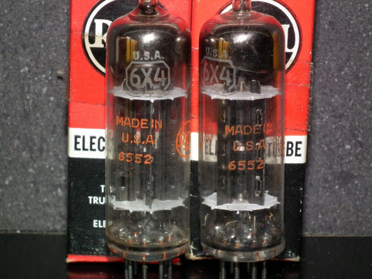 6X4W RCA EZ90 NOS NIB Black plates - carbonized nickel