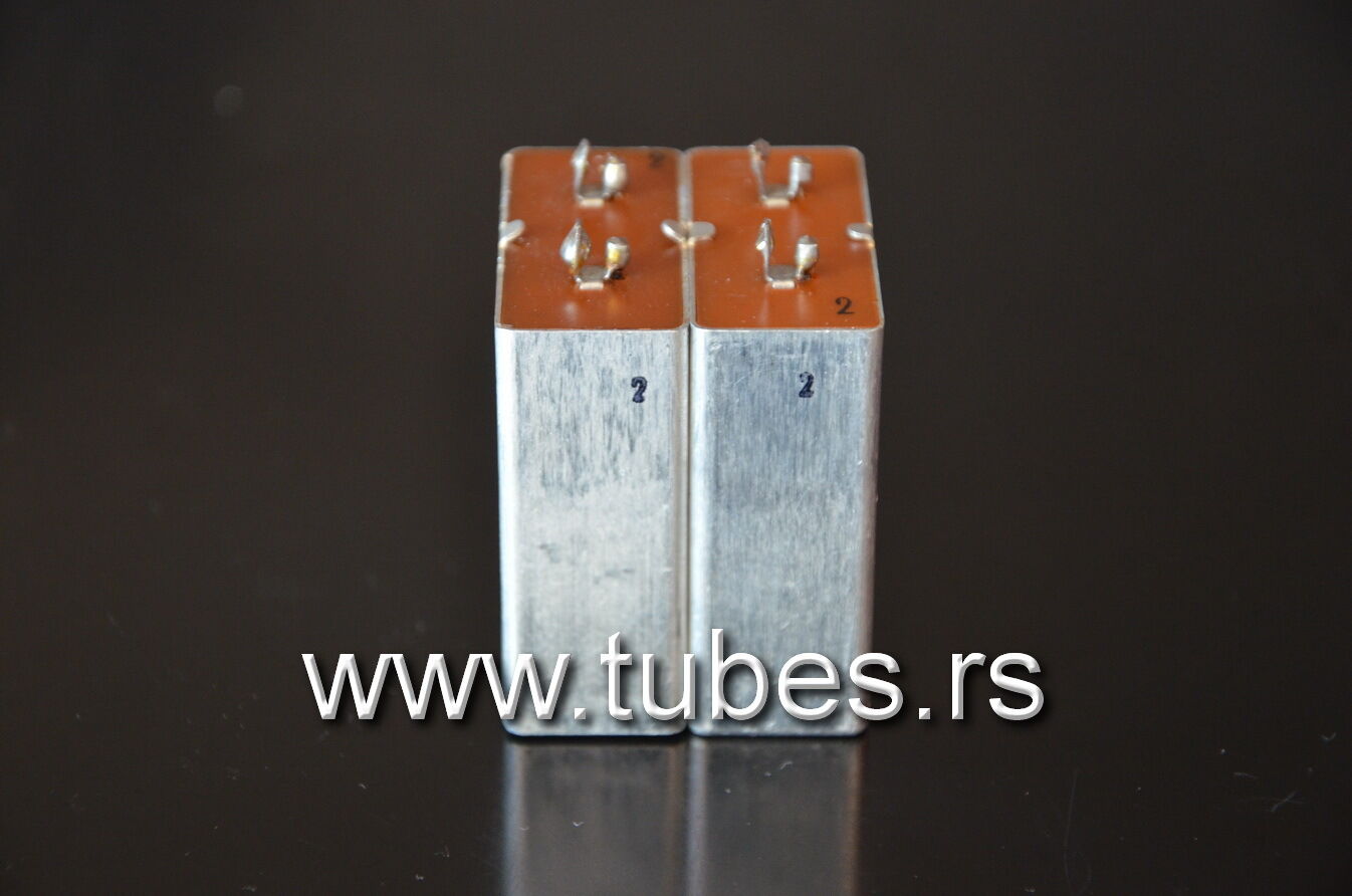 Two vintage PIO capacitors 2uF 160V Siemens Klangfilm 1970 W. Germany
