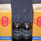 ECC81 12AT7 Philips  (Used, matched pair) Suresnes France tube plant
