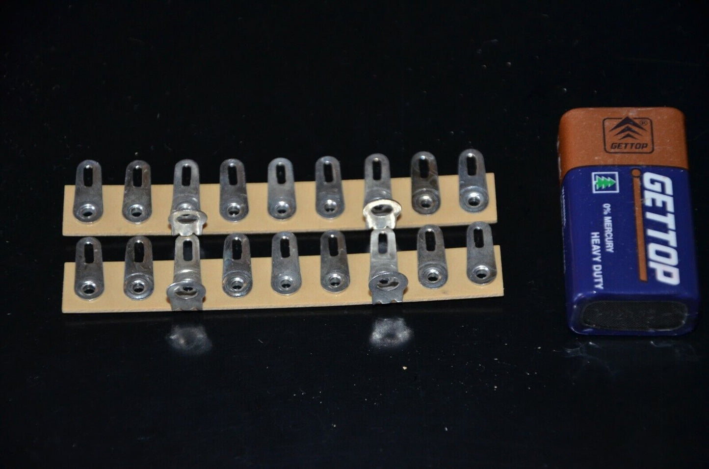 Soldering terminal connection bridge (2 pcs) Tube Audio NOS 70s  West Germany