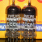 Philips ECC81 (12AT7) NOS NIB Platinum matched pair Tk2 Big Ring Getter 1963