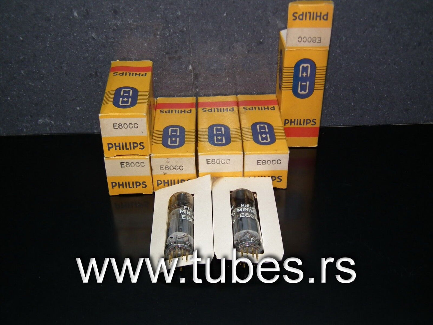 Philips E80CC 6085 Platinum Matched pair (Rare D Getter, PINCHED WAIST!) NOS NIB