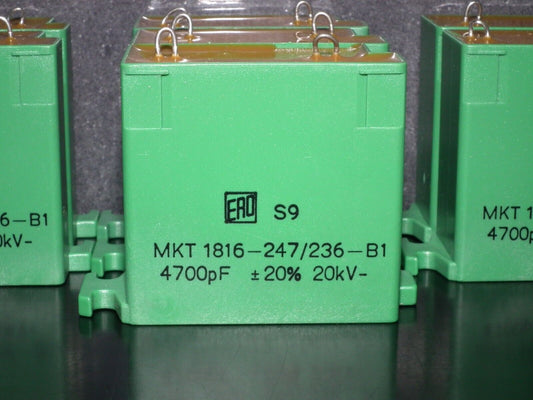 ERO MKT 4700pF 20KV Polypropylene Capacitor HI Voltage NOS 0.0047uF 20000V