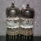 Matched Pair ECC81 12AT7 Siemens old type rebranded Tungsram, white logo (Used)
