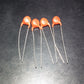 Four NOS Sprague Disc Ceramic Capacitors 2.2pF 500V - 0.0000022uF 500V