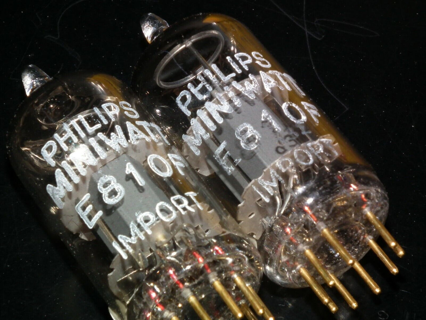 Matched Pair Philips Miniwatt E810F 7788 NOS NIB Gold pin Heerlen 60s Low Noise