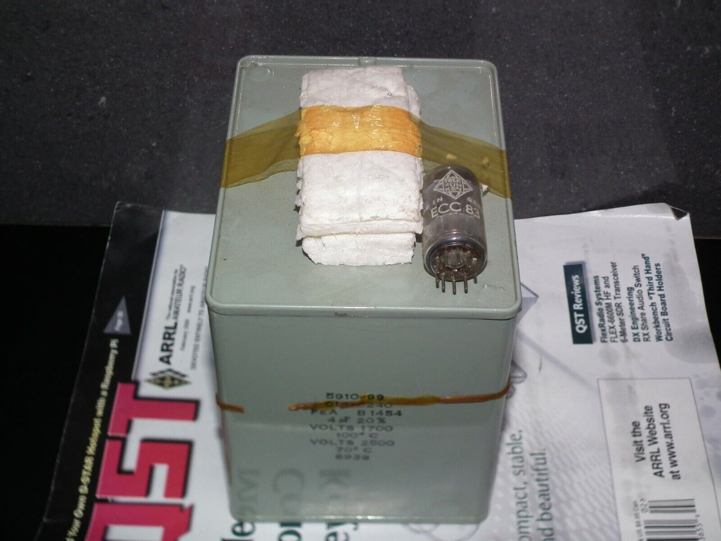 Genuine Marconi PIO Capacitor 4mfd 2500V NOS One pcs (1 capacitor)