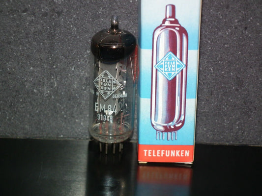 EM84 Telefunken NOS NIB Magic Eye Tuning Eye Old European Tube Radio Receivers