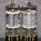 Platinum Matched Pair 6211 Telefunken ~ECC82 Tested 80% DB Gold Pins ULM codes