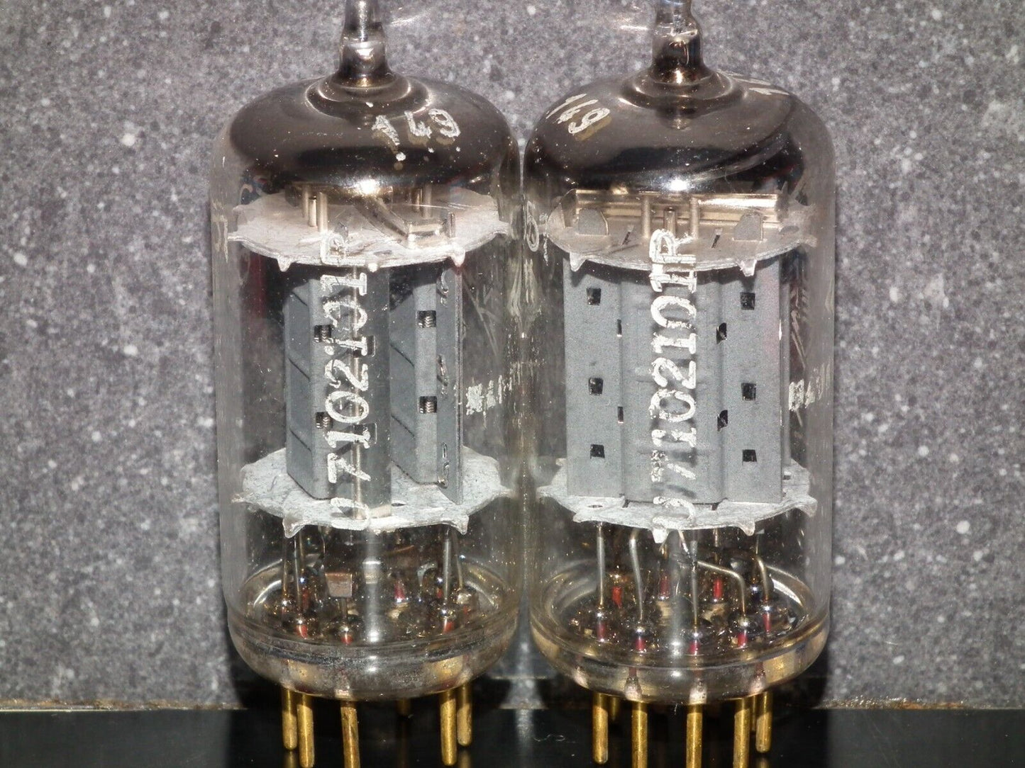 Platinum Matched Pair 6211 Telefunken ~ECC82 Tested 80% DB Gold Pins ULM codes