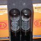 EL34 6CA7 Mullard Xf2 OO  Getter Welded Anodes Platinum Matched Pair Tested 75%