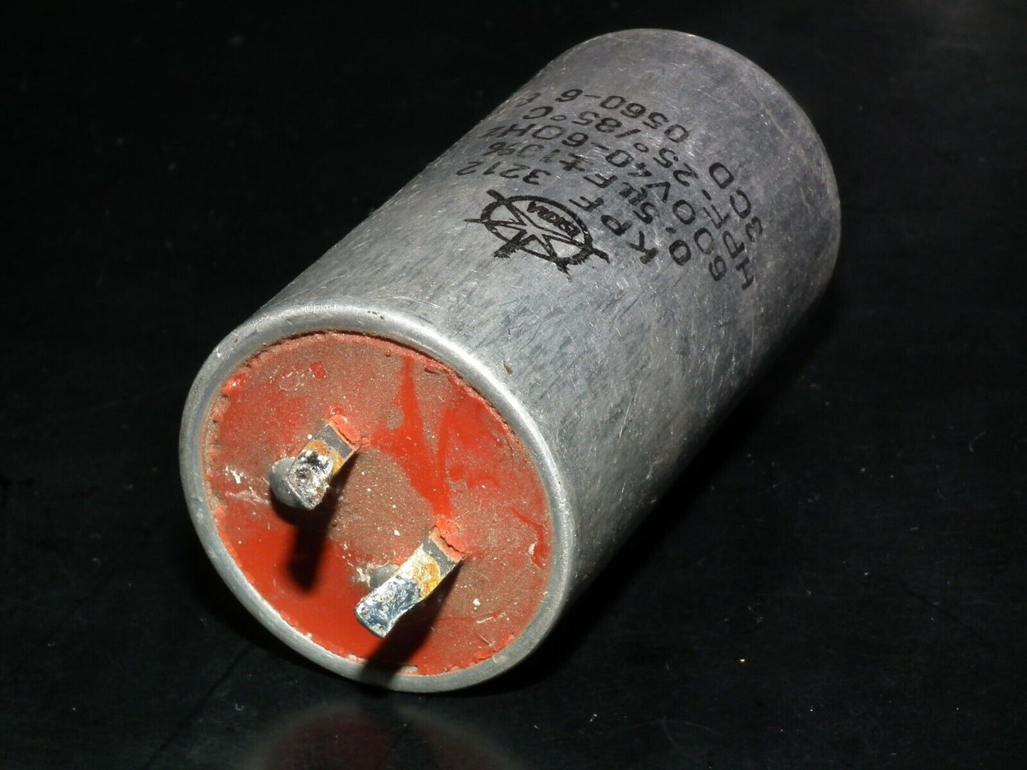One vintage Iskra capacitor 0.5u 600V 500nF KPF 3212 Made in Yugoslavia in 60s