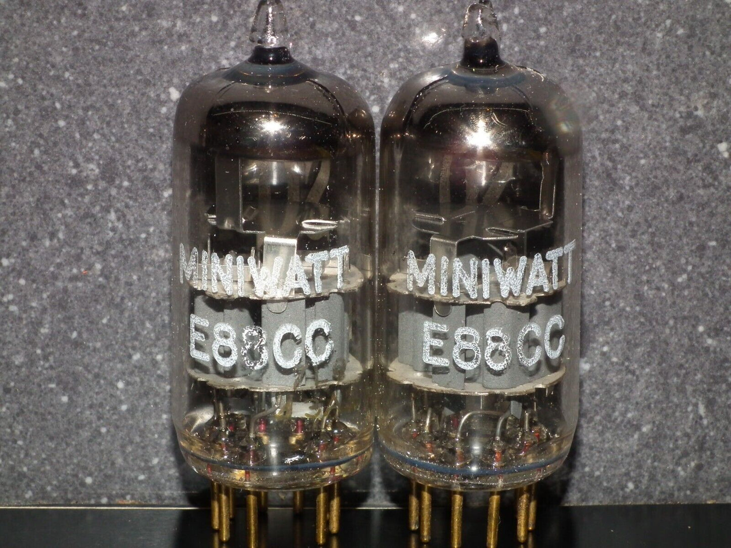 Matched Pair Philips E88CC 6922  Gold Pins Dual Stage Getter Used tested NOS