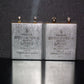 Two vintage Siemens PIO capacitors 1 uF 160V Klangfilm Made in Germany 1978