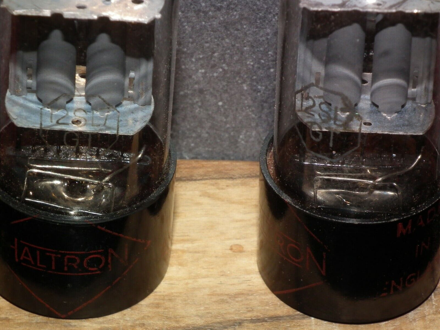 Matched Pair Haltron 12SL7GT NOS NIB Square D Getter old type stem pre WWII