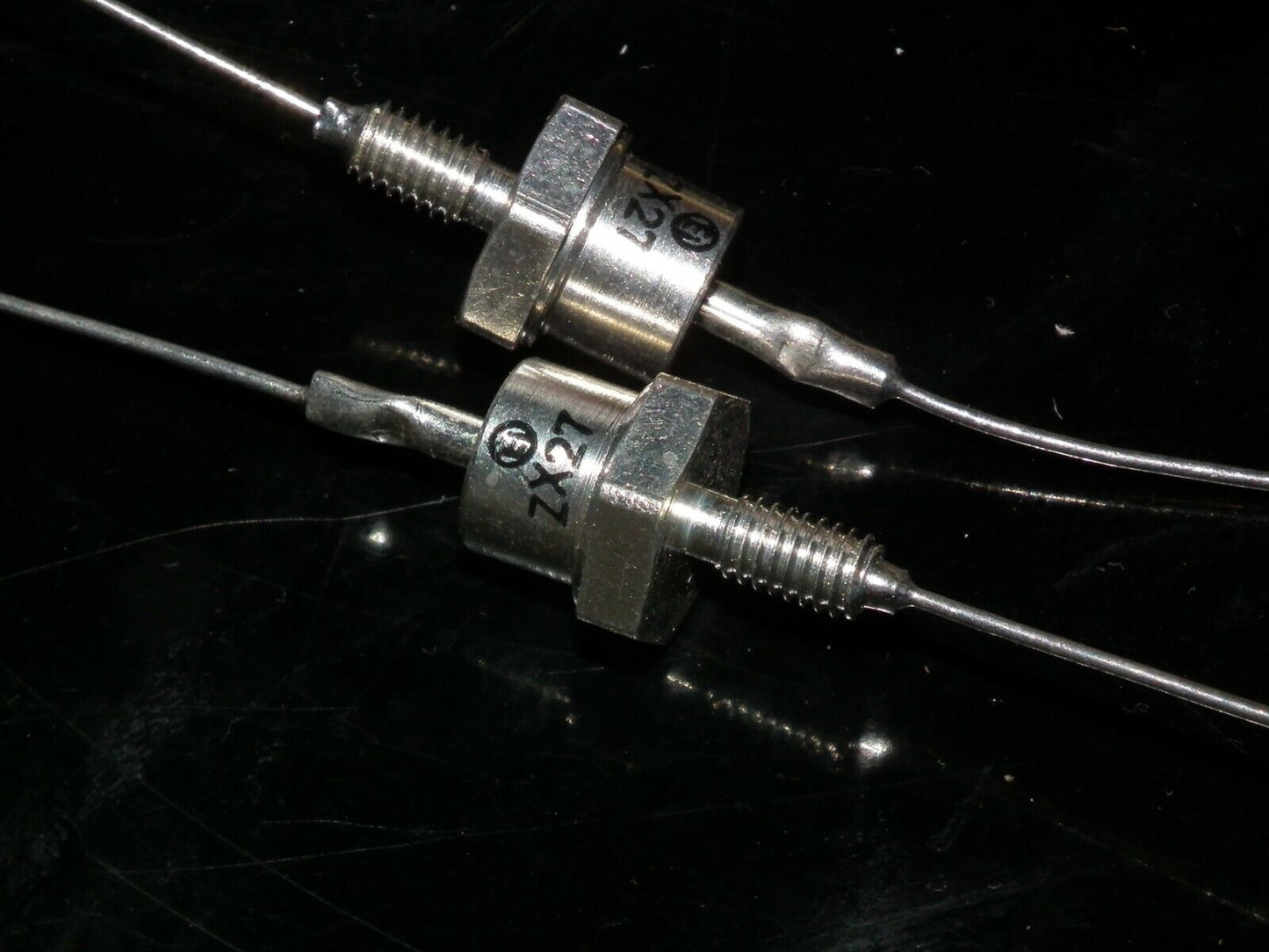 TWO (2 pcs) ZX27 Zener diodes Made in Yugoslavia by EI in 80s 27V 12.5W