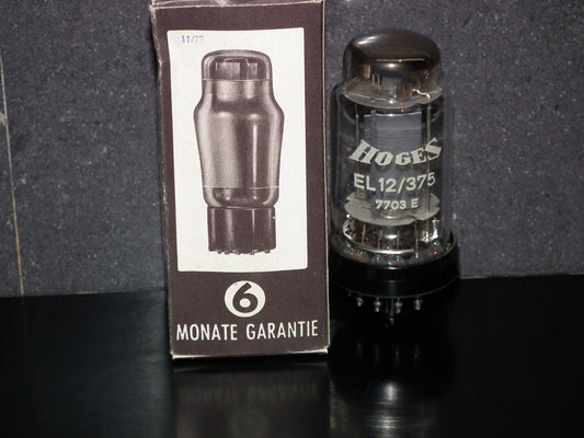 EL12/375 Hoges NOS NIB Output Pentode
