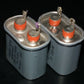 Two (2 pcs) RARE PIO Capacitors 0.25mfd 1500V 0.5u Sprague