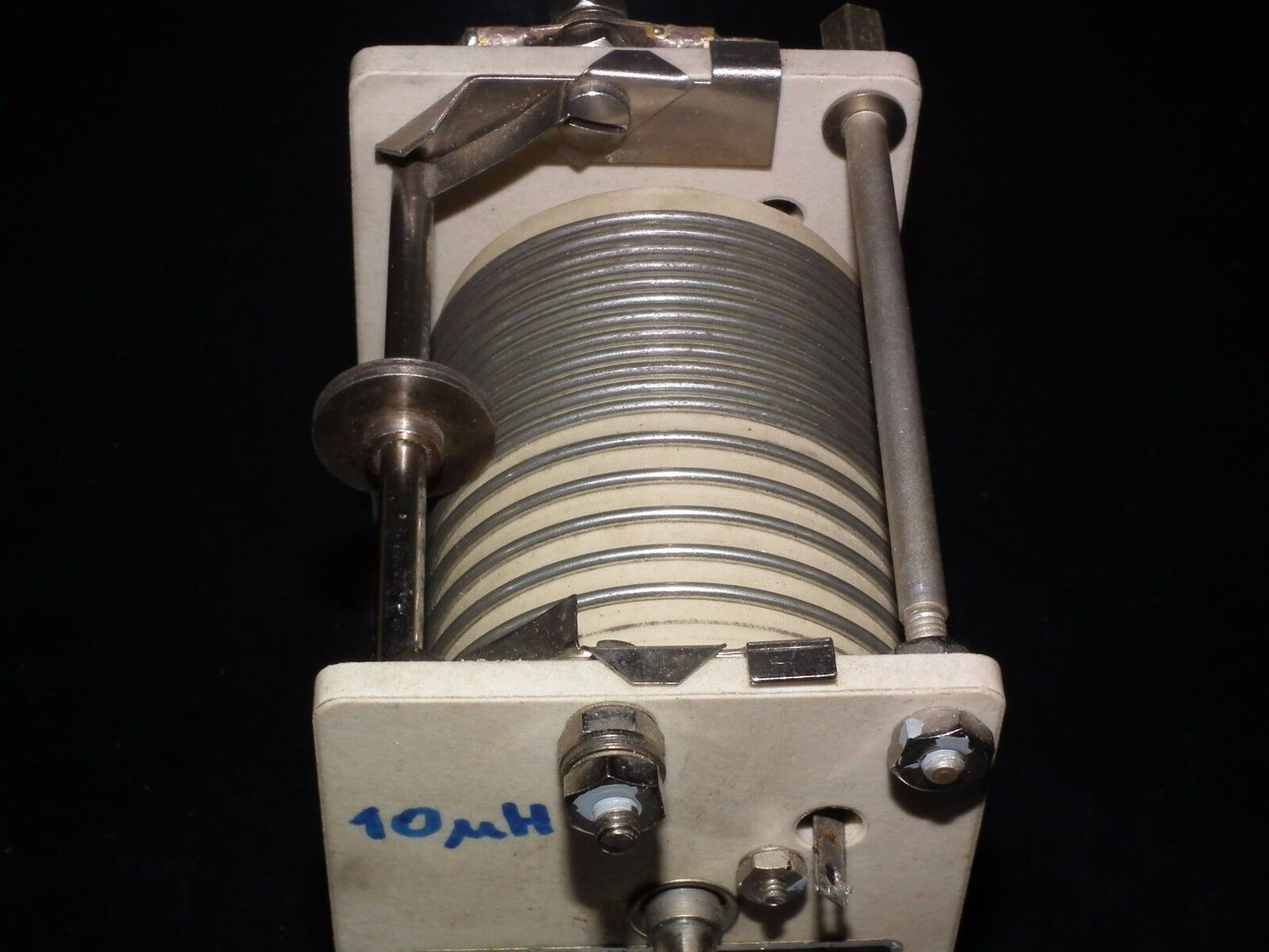 Variable Roller Inductor Coil - JOHNSON 10uH - LINEAR AMPLIFIERS ANTENNA TUNERS