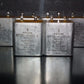 Two vintage Siemens PIO capacitors 4 uF 160V Klangfilm Made in Germany 1971 4mfd