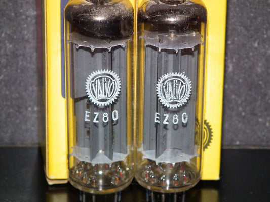 One (1 tube) EZ81 Valvo 6CA4 NOS NIB Stamped EZ80 by mistake
