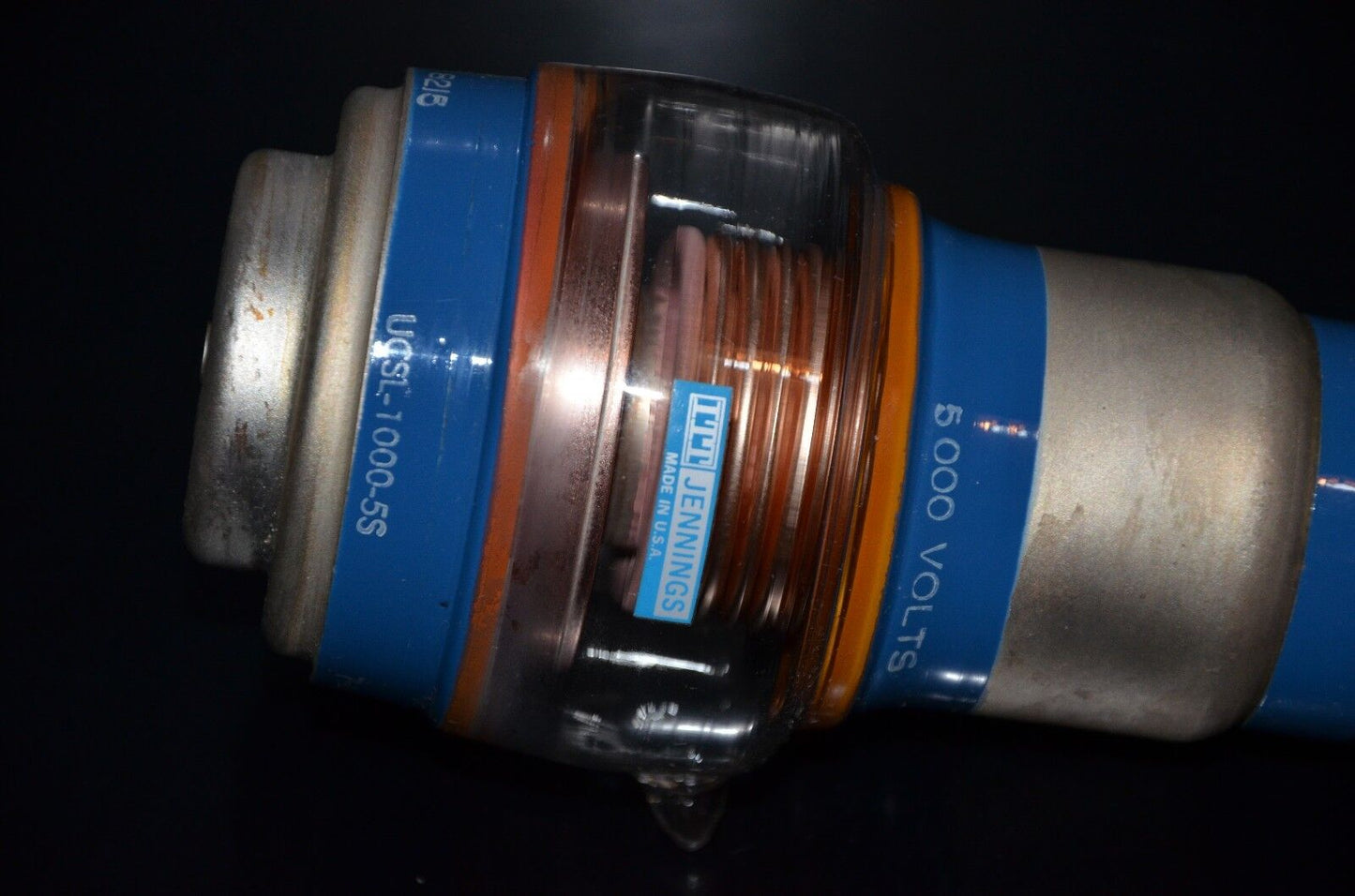 One NOS Jennings variable capacitor UCSL1000-5S 7-1000pF 5000V