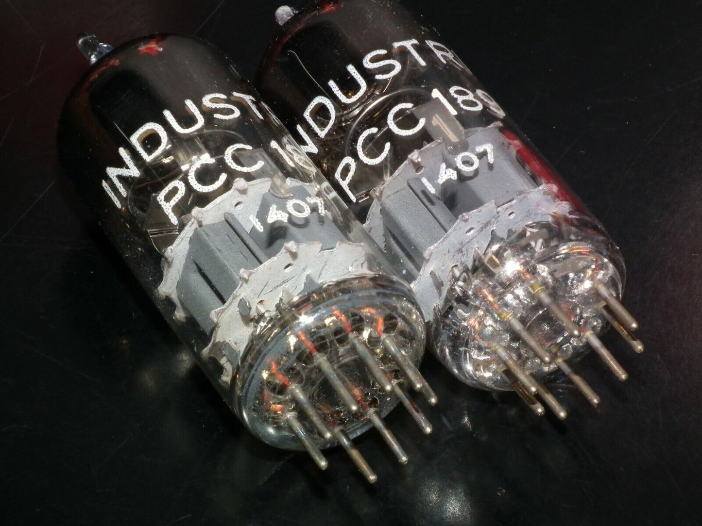Matched Pair PCC189 Industrial 7ES8 NOS NIB Variable Mu Compressor RARE Tall Btl