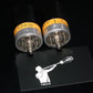 Matched pair C3m Siemens, used, tested NOS. Rare Engraved Tops! Close numbers.