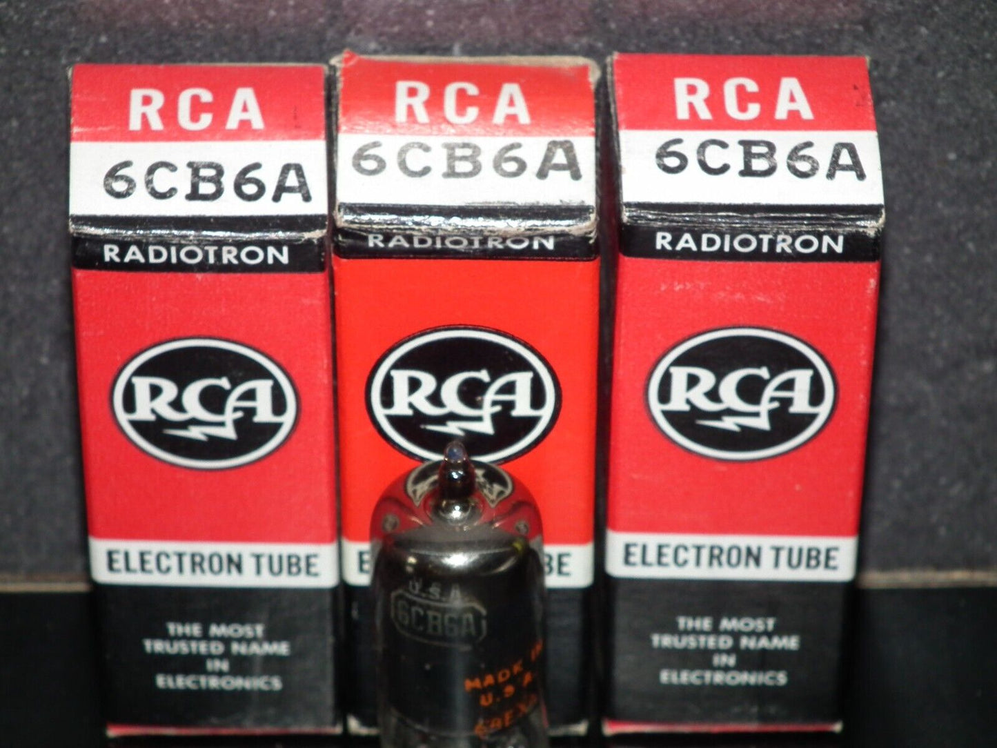 6CB6A RCA 6CF6 NOS in original box Old Type Coated