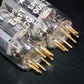 Philips E80CC 6085 Matched pair (Rare FOIL D Getter, PINCHED WAIST!) Tested NOS